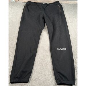 Hvman Sweatpants Men's Black Jogger Tapered Track Running Training Gym Workout